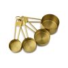 Thyme & Table 4-Piece Gold Stainless Steel Measuring Cup Set