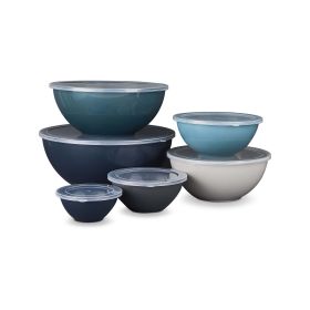 Thyme & Table 12-Piece Mixing Bowl Set, Blue