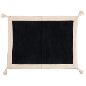 Thyme & Table Handmade Cloth Dining Placemat, Gold Black