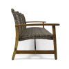 HAMPTON WOOD + WICKER 3 SEATER